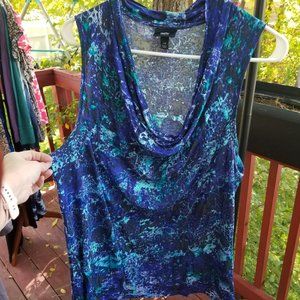 Large Mossimo cowel neck sleeveless top.